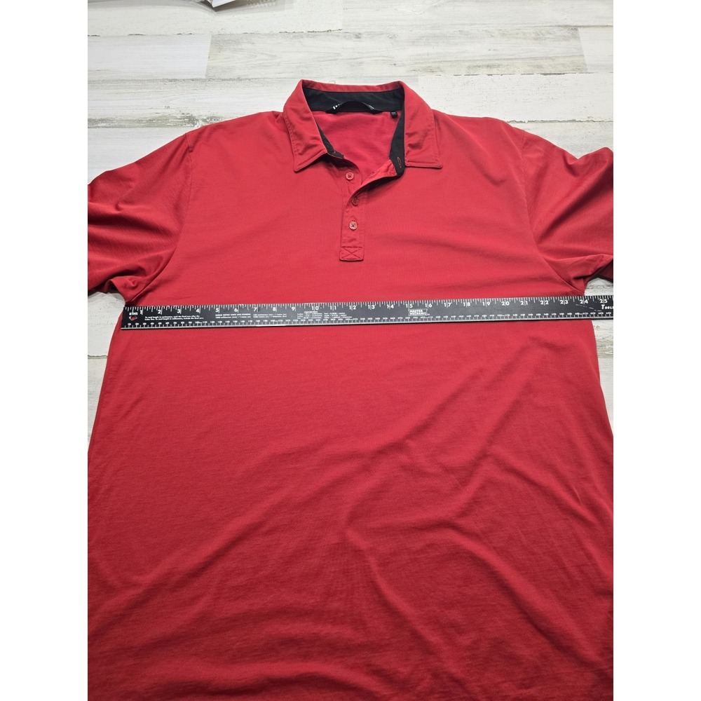 TravisMathew Mens XXL Red Pima Cotton Blend Short Sleeve Golf Polo‎ Shirt - Picture 2 of 7
